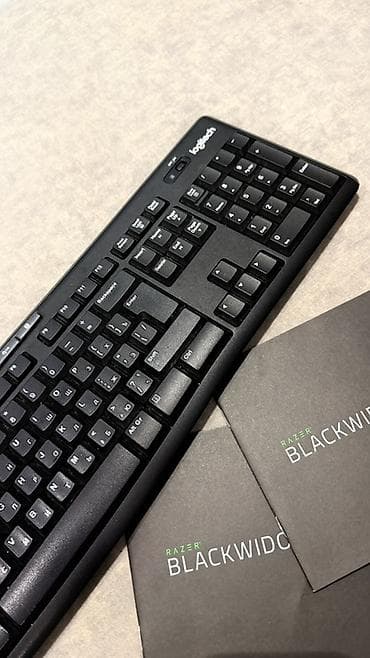 klaviatura komputer: Logitech tam ölçülü klaviatura - Model: Logitech (tam ölçülü, sayısal — 3