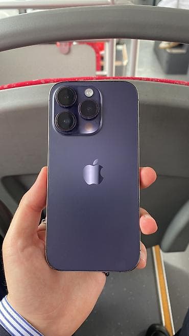 iphone 14 pro max yeni: IPhone 14 Pro, 256 GB, Deep Purple, Simsiz şarj, Face ID — 1