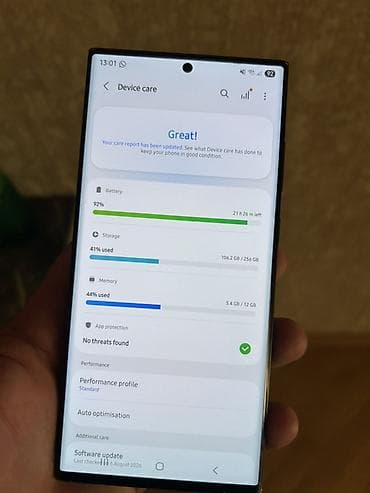 samsung fold 4: Samsung Galaxy S23 Ultra, 256 GB, rəng - Qara, Simsiz şarj — 5