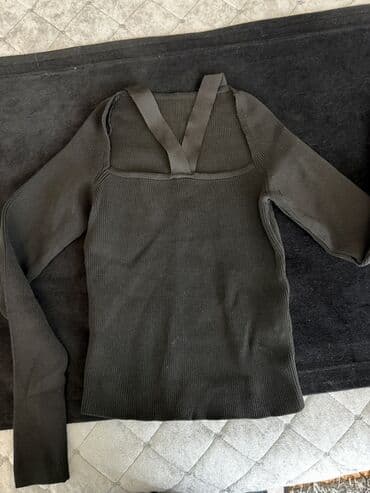 Hicab: Qadın trikotaj bluz/kofta - Rəng: tünd zeytun-yaşıl (xaki ton) - — 1