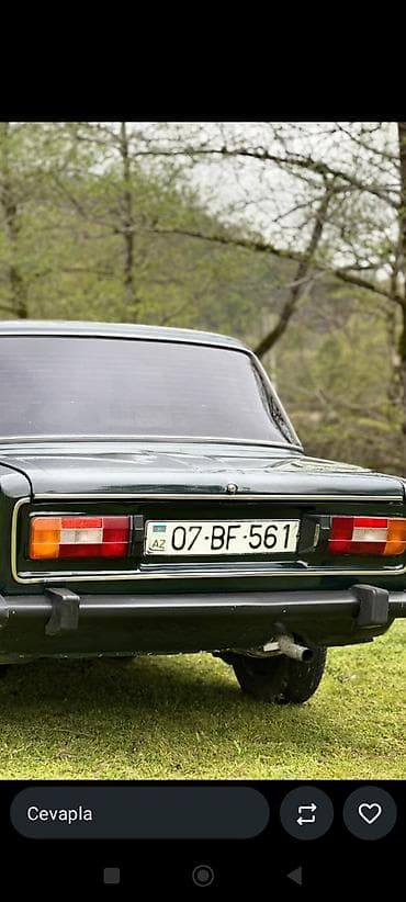 cruze diski: VAZ 2106, tünd yaşıl rəng. Klassik sedan kuzov, 4 qapı. Ön optikalar — 3
