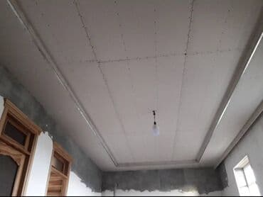 alcıpan tavan fiqurları: Hər növ Alcipan işləri görülür. Düz sadə tavan. Ara kəsmə divar — 8