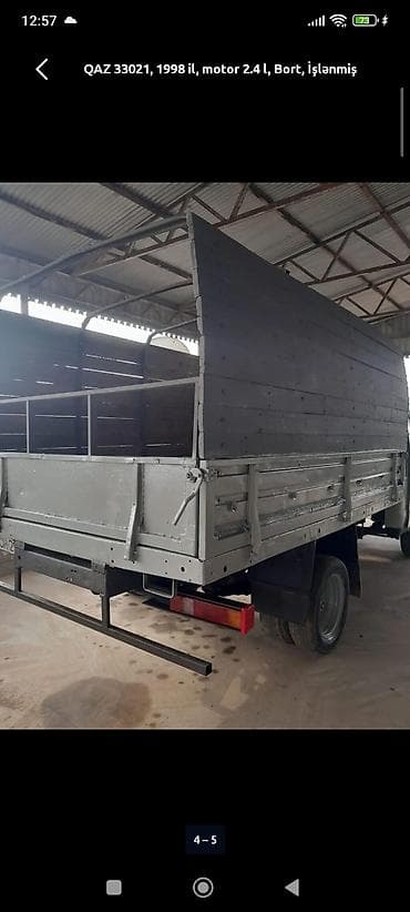 moto nəqliyyat: QAZ 1998 il, motor 2.4 l, Bort — 4
