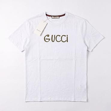Gucci kişi T‑şörtü - Klassik qısaqol kəsim, dairəvi yaxa - Ön hissədə — 2
