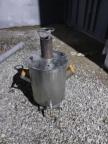 Paslanmayan poladdan hazırlanmış distillə/qaynatma aparatı -