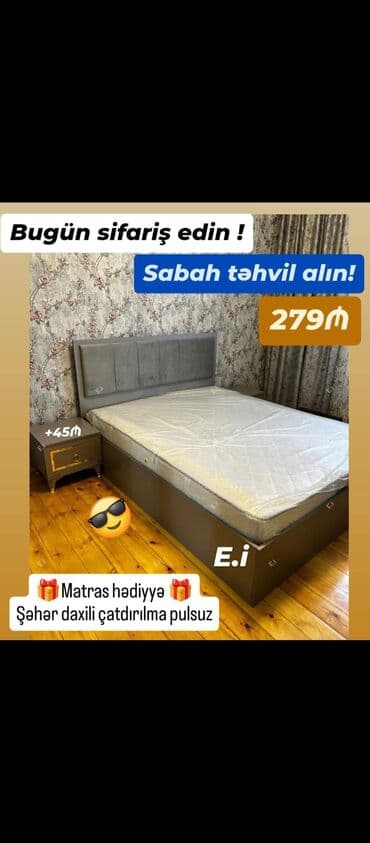 taxt çarpayı: Новый, Двуспальная кровать — 1