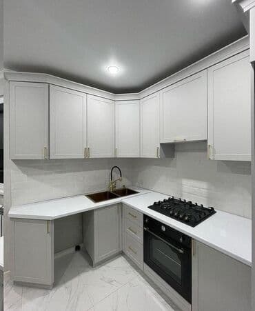 кухонная мебель на заказ в баку цены: Кухонный гарнитур на заказ, Самозакрывающие петли, МДФ, Нет кредита, Бесплатная доставка — 4