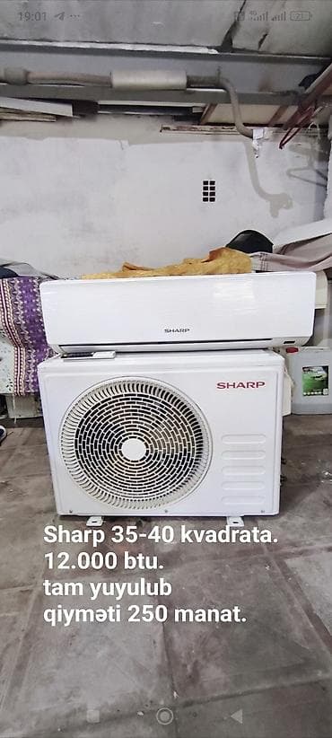 kondisioner samsung: Kondisioner Sharp, İşlənmiş, 40-45 kv. m, Split sistem, Kredit yoxdur, Ödənişli quraşdırma — 1