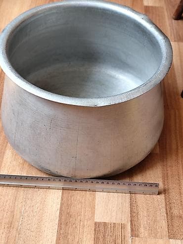 pmt qazan: İşlənmiş, Aş qazanı, rəng - Gümüşü, Rusiya — 2