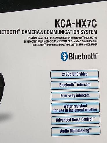 KENWOOD KCA‑HX7C – motosiklet üçün Bluetooth kamera və kommunikasiya — 3