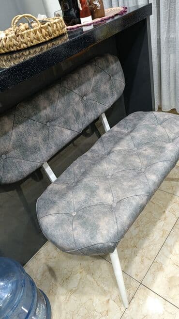 metbex ucun divan: Для кухни, Нераскладной, 2 стула — 4