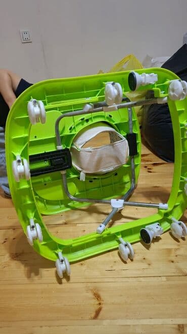 Ходунки, костыли, трости, роллаторы: Uşaq gəzdiricisi (walker) – yaşıl rəngdə, CEYHER TOYS paneli ilə — 5
