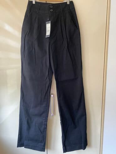 qadın paltolari: Şalvar, Mavi, S, rəng - Qara — 1