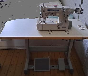 tikis fabriki: Sənaye tipli DOTT Interlock tikiş maşını və iş masası - Marka/model — 1