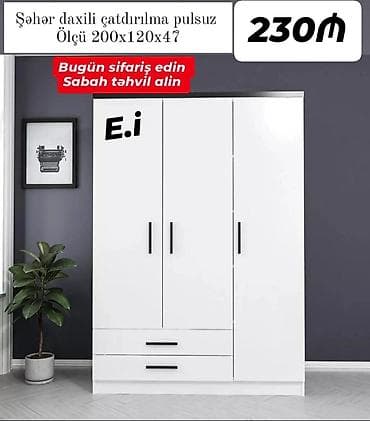 madeyra dolablar: 3 qapılı dolab Yep yeni 230 azn rəng seçimi var çatdırılma var — 1