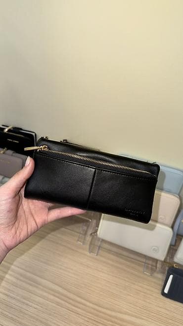 mini cantalar: Məhsul: Qara rəngli çoxfunksiyalı pulqabı/kiçik çanta - Material — 2