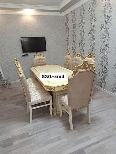 ustol ustul: 📝 Tumbali masa desti 📝Stullar meşe ağacı 📝Masa 1*2olcu 📝Masa mdf — 1