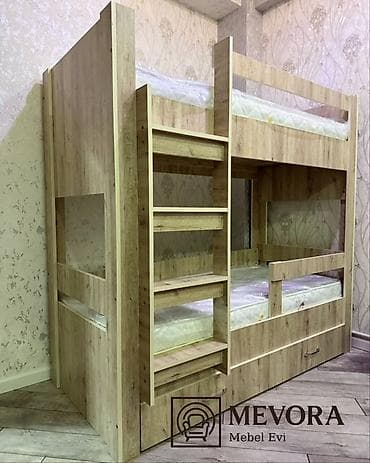 Oğlan və qız üçün, Yeni, Çarpayı, Matras ilə, Siyirməli, Taxta