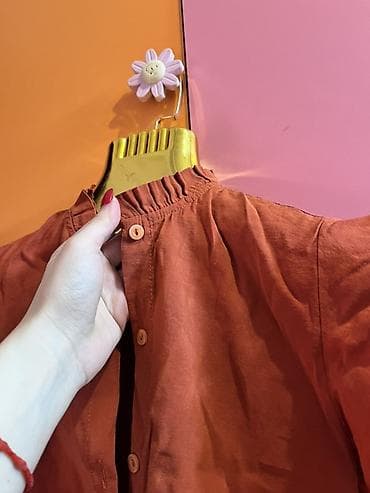 alt geyimler: Qadın köynəyi – OBEIS Tekstil, ölçü: 36 - Rəng: tünd terrakota/pas — 2