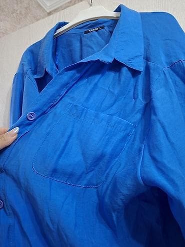 fred perry: Mavi rəngli qadın köynəyi – PERRY (Made in Turkey) bos model — 3