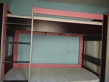 dəmir borular: Oğlan və qız üçün, Çarpayı, Matras ilə, Siyirməli, Laminat — 6