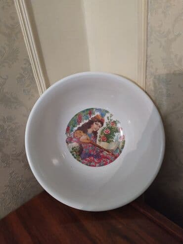 karaca meyve qabi: Boşqablar, 1 əd, rəng - Ağ — 1