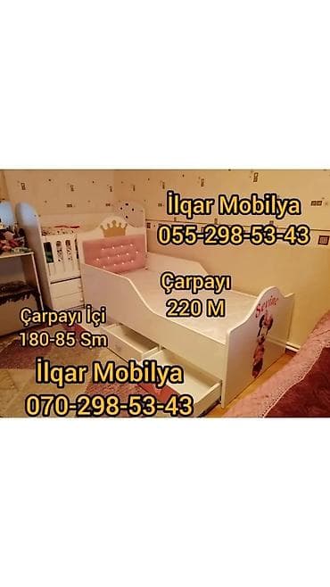 ucuz krafat: Qız üçün, Yeni, Çarpayı, Bazasız, Matrassız, Siyirməsiz — 2