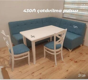 стол кухонный: ✔️Sifarişlə✔️ ✔️Kuxna üçün stol stul dəsti✨✨. 2 stul masa künc divan — 2
