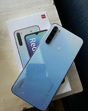redmi pad 2023: Redmi Note 8, 64 GB, rəng - Ağ, Barmaq izi, İki sim kartlı, Face ID — 1
