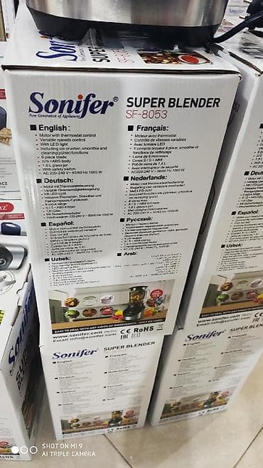 Blender kokteyl kakteyl Sonifer 1000 watt turbo guc 1,8 litr tutumlu — 8