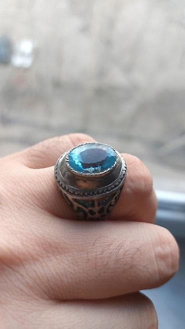 обручальное кольцо: Кольцо, Серебро, Топаз — 4