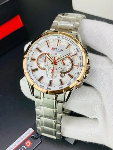 Наручные часы: Новый, Наручные часы, Curren, цвет - Белый — 10