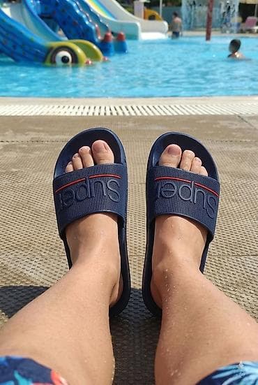 super optik: Məhsul: Unisex hovuz/dəniz üçün rezin şip-şap (slayd tipli sandal) - — 1