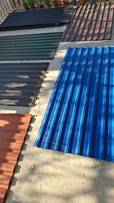 qapı ucuz: Profnastil dam demir şifer. Qiymət 1 ədədi 9 azn di Hündür 2 — 2