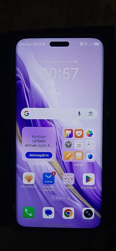 telefon ev ucun: Honor Magic 6 Pro, rəng - Bənövşəyi, Face ID — 1