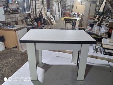 stol stul kuxna ucun: Dördbucaq masa, Açılmayan, Sadə laminat, Zəmanətsiz — 1