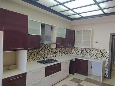 Mətbəx mebeli dəsti – müasir dizayn, L formalı yerləşim - Üst və alt lalafo.az -da Mətbəx mebeli dəsti – müasir dizayn, L formalı yerləşim - Üst və alt