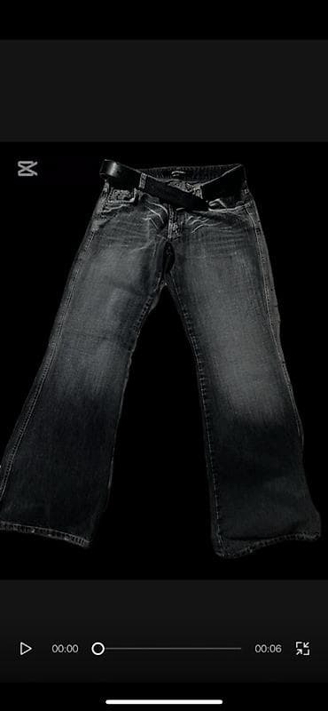 Bootcut & Kişi cins şalvarı – tünd boz (black wash) rəngdə, açıq lalafo.az -da Bootcut & Kişi cins şalvarı – tünd boz (black wash) rəngdə, açıq