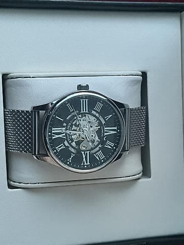 apple watch 10: Skelet dizaynlı mexaniki qol saatı - Korpus: polad, parlaq metal rəng — 1