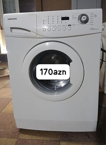 Paltaryuyan maşın Samsung, 5 kq, Avtomat, Qurutmasız, Kredit yoxdur
