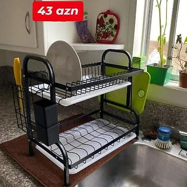 hava qurudan: Mətbəx üçün ikiqat səviyyəli qab-qaşıq quruducu rəflər Model və — 5