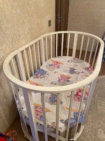 Digər mebel: Oğlan və qız üçün, İşlənmiş, Yumru, Beşik, Dəstsiz, Matras ilə, Yellənmə mexanizm ilə — 4