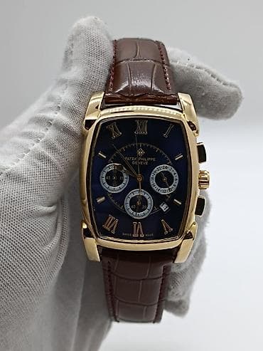 toqqa: Patek Philippe Geneve kişi saatı – klassik tonno (yastıq formalı) — 5
