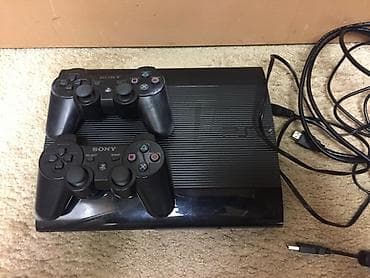 ps3 ps4: Playstation 3 super slim . 2 ədəd pult və bütün kabelləri var — 1