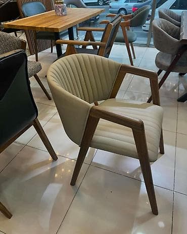 şuşə stollar: Mətbəx üçün, Qatlanmayan, Stul — 7