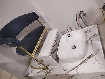 su bak: Pedikür üçün tam dəst – salon qurğusu - Mərmər naxışlı platforma — 2