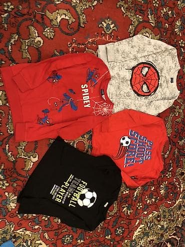 Uşaq köynəkləri dəsti - 4 ədəd uzunqollu köynək - Dizaynlar