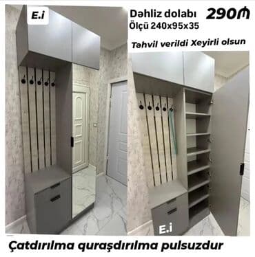 Açılan, Düz dolab, Dəhliz dolabı lalafo.az -da Açılan, Düz dolab, Dəhliz dolabı