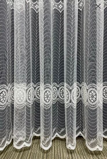 metbex perdeleri 2020: Yeni, Tül, rəng - Ağ, Pulsuz çatdırılma — 1