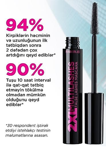 maqnitli kiprik: Faberlic 2XL MultiLashes False Lashes Mascara – ifadəli baxış üçün — 3